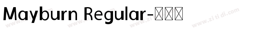 Mayburn Regular字体转换